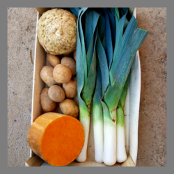 Panier de légumes composé